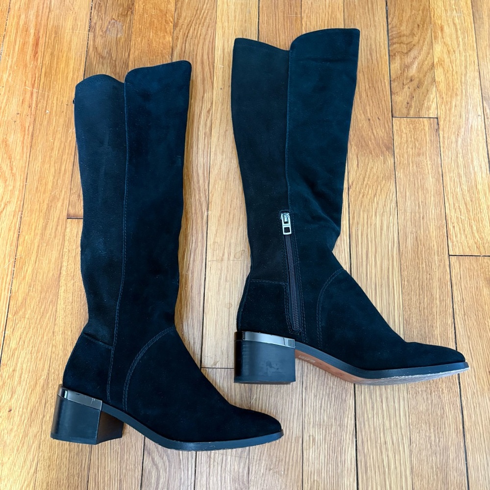 Coach 'Ryder' Black Suede Boots - Picture 4 of 12